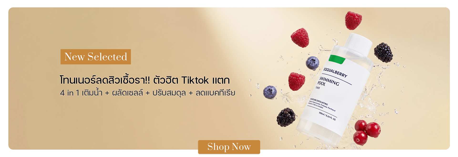 EQQUALBERRY Swimming Pool Toner 155 ml