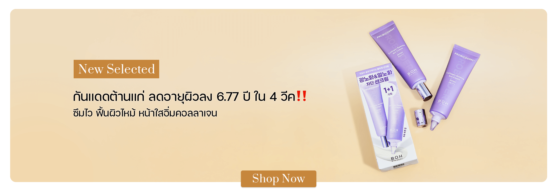 BIO HEAL BOH Probioderm Collagen Essence Sun Cream SPF50+ PA++++