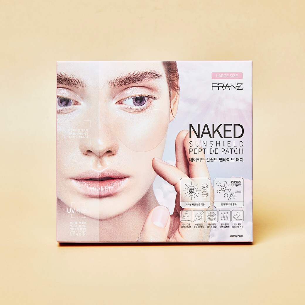 FRANZ Naked SunShield Peptide Patch 5แผ่น/กล่อง (ไซส์ใหญ่ กล่องชมพู)