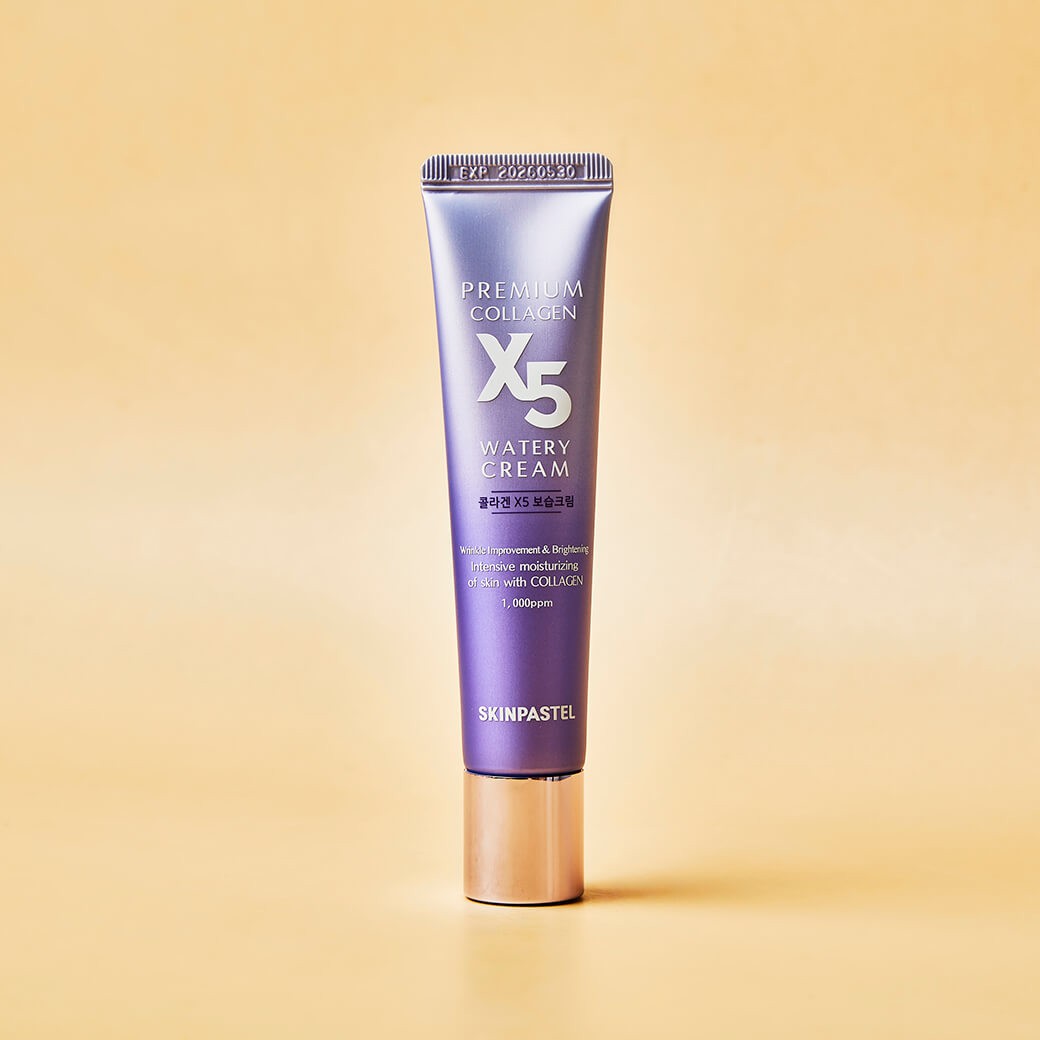 SKINPASTEL Premium Collagen X5 Watery Cream 30ml (หลอดสีม่วง)
