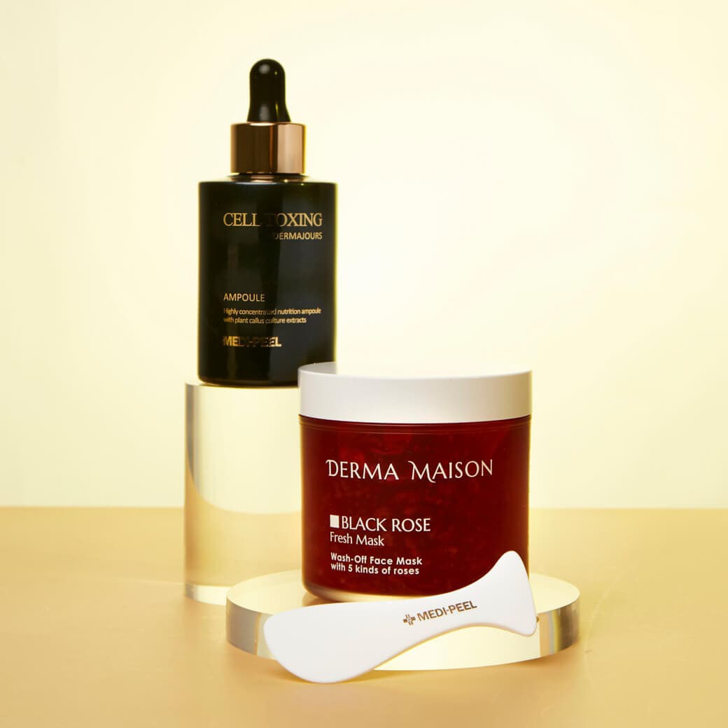 SET MEDI-PEEL Derma Maison Black Rose Fresh Mask 230g + Cell Toxing Ampoule 100ml
