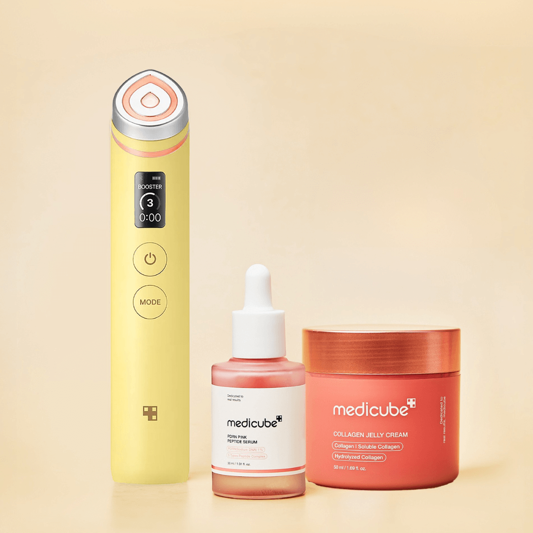 Medicube AGE-R Booster Pro (Yellow) + Medicube PDRN Pink Peptide Serum + Jelly Cream 50 ml