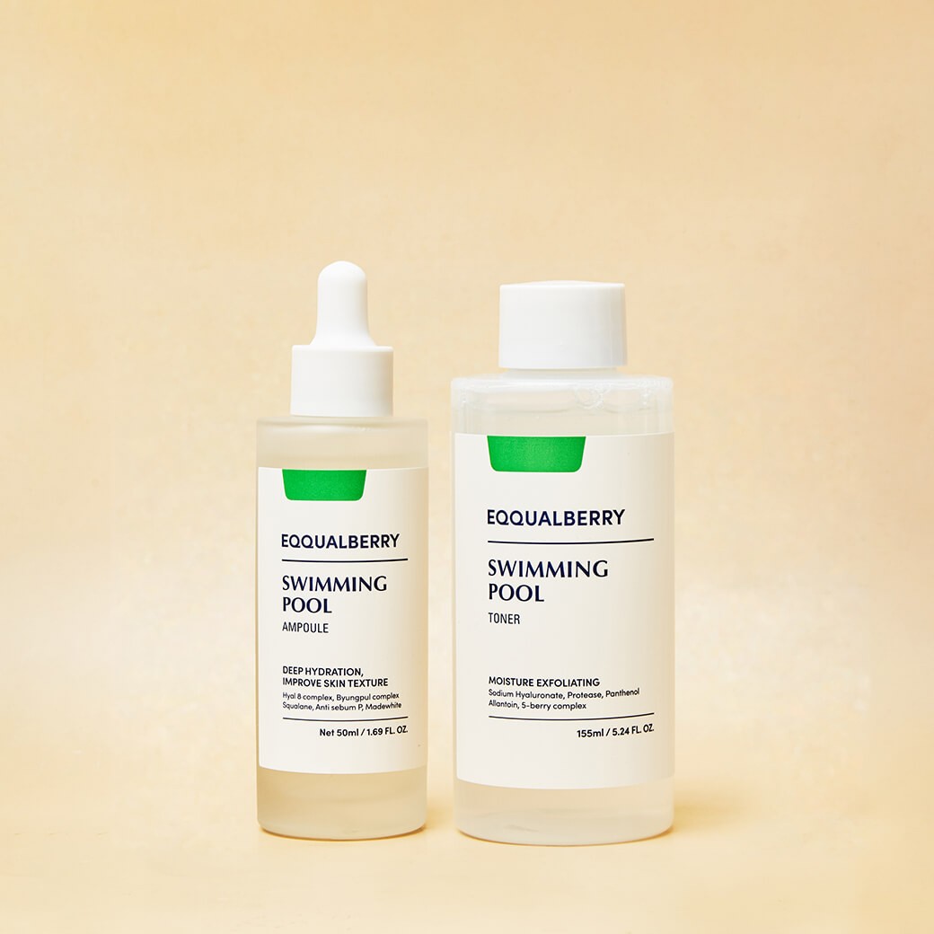 SET EQQUALBERRY Swimming Pool Toner 155 ml + Pool Ampoule 50 ml