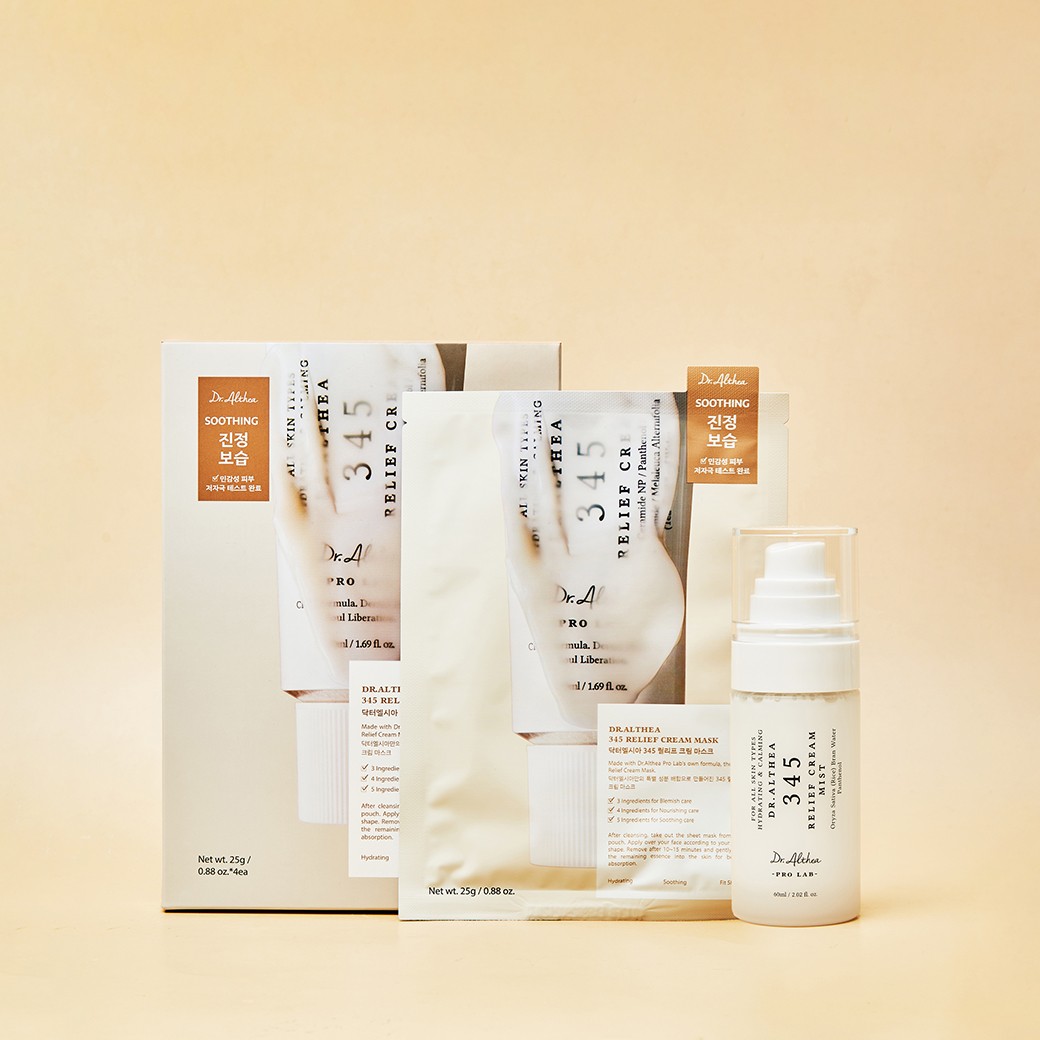 SET Dr.Althea 345 Relief Cream Mist and Mask