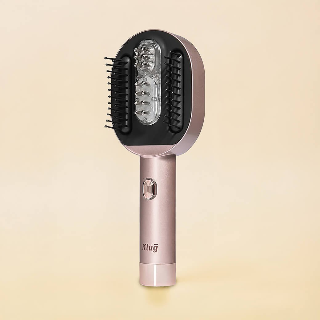 Klug Scalp Massaging Brush Free Klug Scalp Therapy Ampoule 100ml #Mauve pink