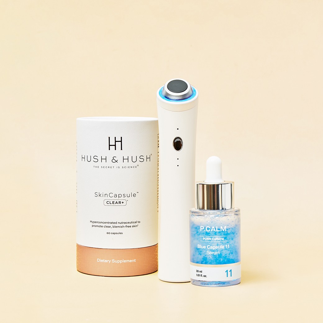SET P.CALM Clear Pro + Blue Capsule Serum + Hush&Hush Skin Capsule Clear Plus