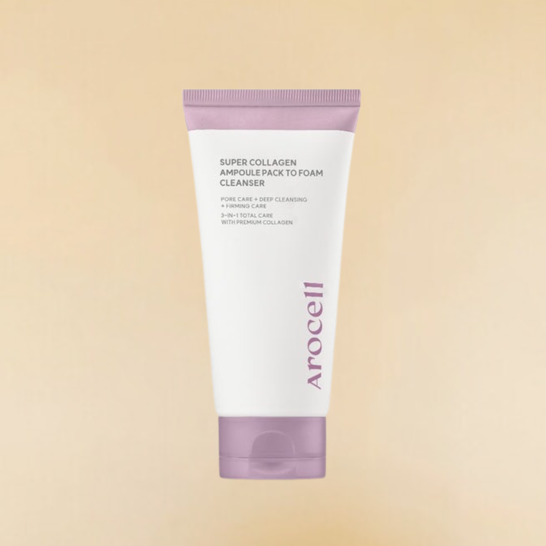 Arocell Super Collagen Ampoule Pack to Foam Cleanser 120g