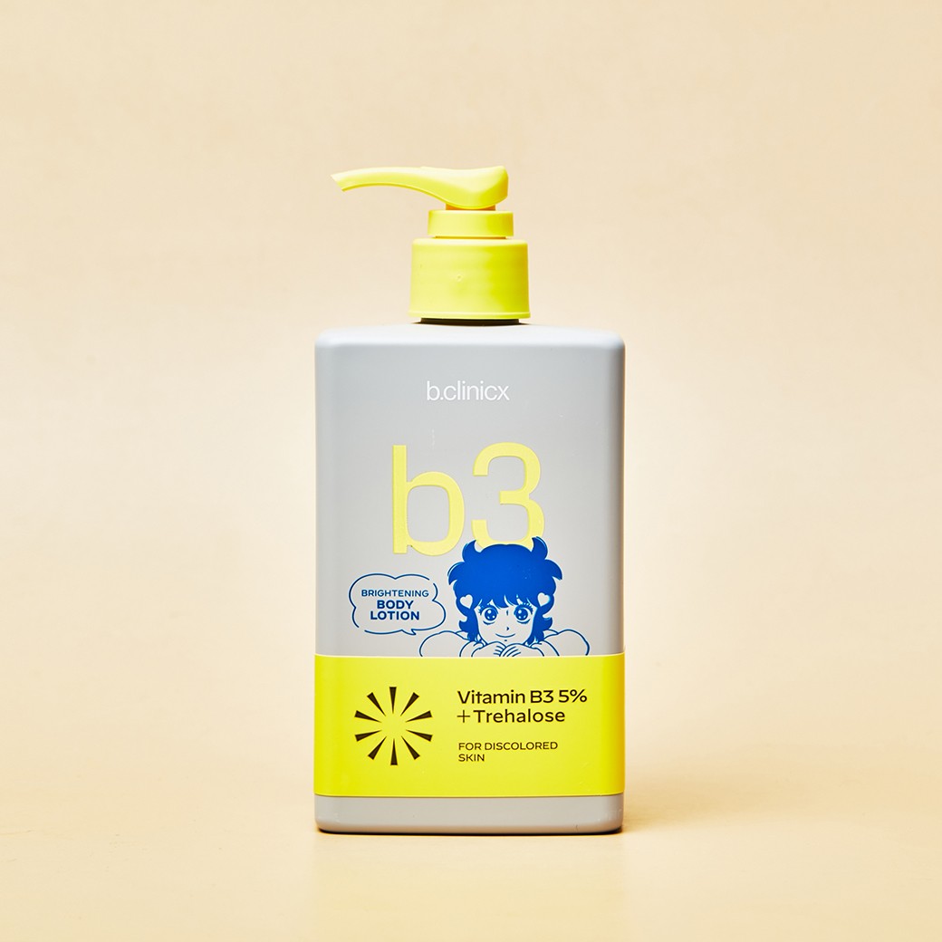 b.clinicx Niacinamide 5% Bright Turn On Body Lotion Free Scok