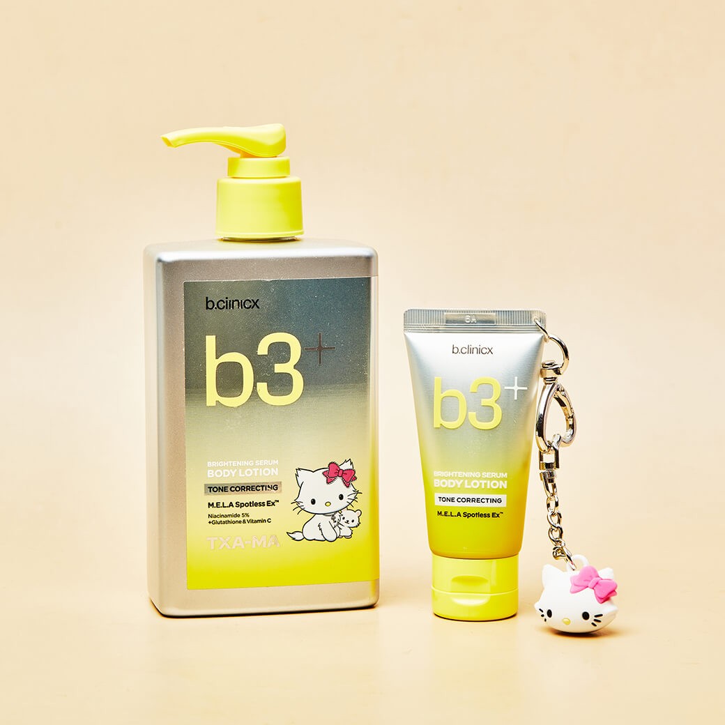 b.clinicx B3+ Brightening Serum Tone Correcting Body Lotion 300 ml