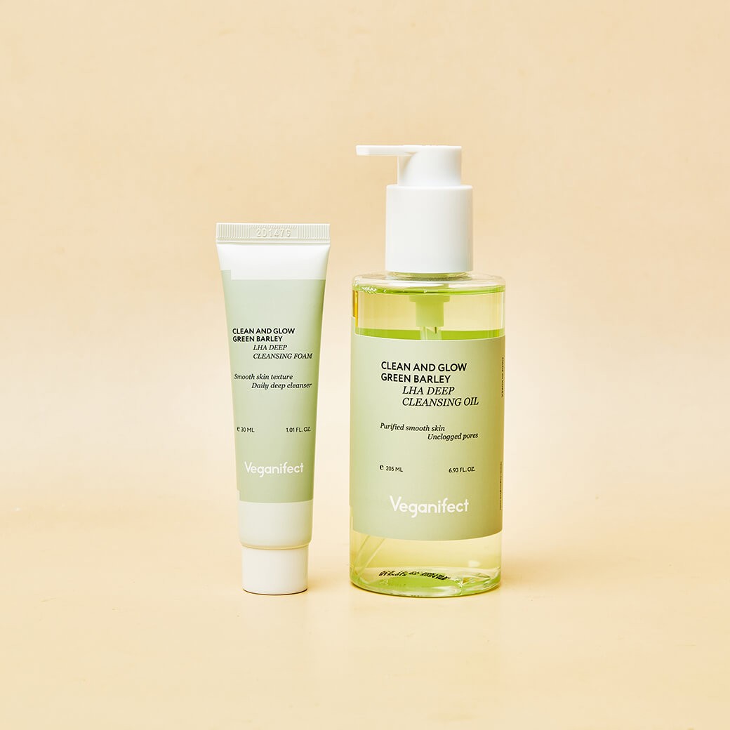 Veganifect Clean and Glow Green Barley LHA Deep Cleansing Oil 205ml
