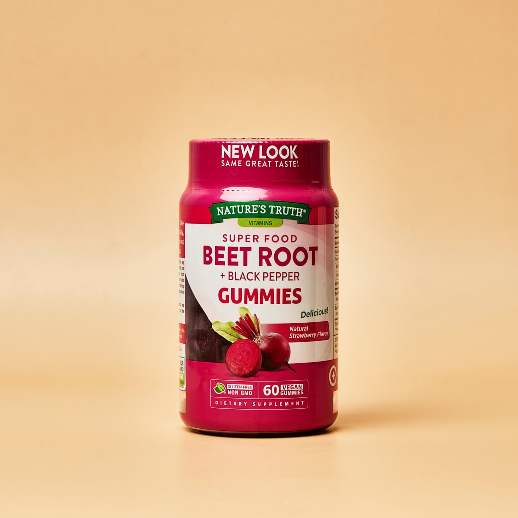 NATURE'S TRUTH Super food Beet Root + Black Pepper Gummies
