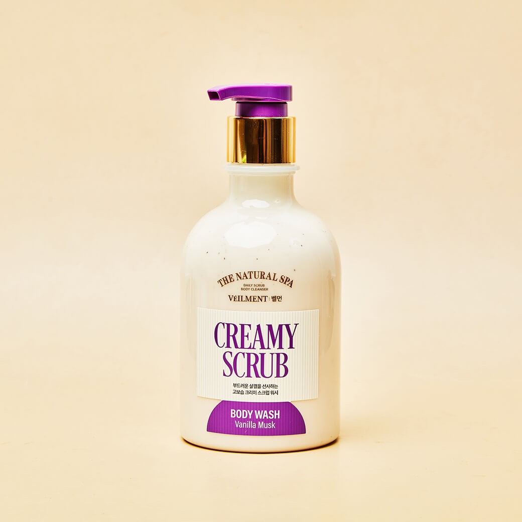 VEILMENT Natural Spa Creamy Vanilla Musk Scrub Body Cleanser 400 ml
