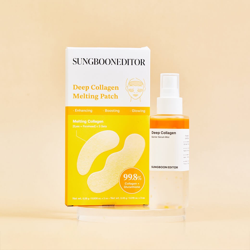 SUNGBOON EDITOR Deep Collagen Barrier Serum Mist + Collagen Melting Patch Set (Special Set)