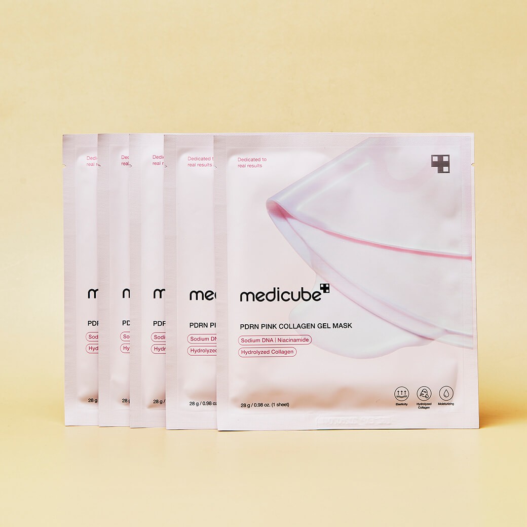 Medicube PDRN Pink Collagen Jelly Gel Mask 5 แผ่น (No Box)