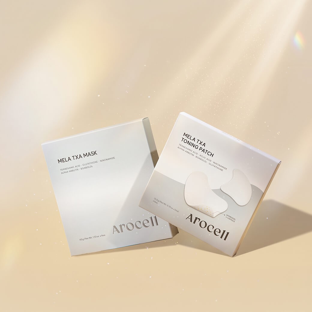 SET Arocell Mela TXA Dark Spot Toning Patch + Arocell Mela TXA Mask Sheet