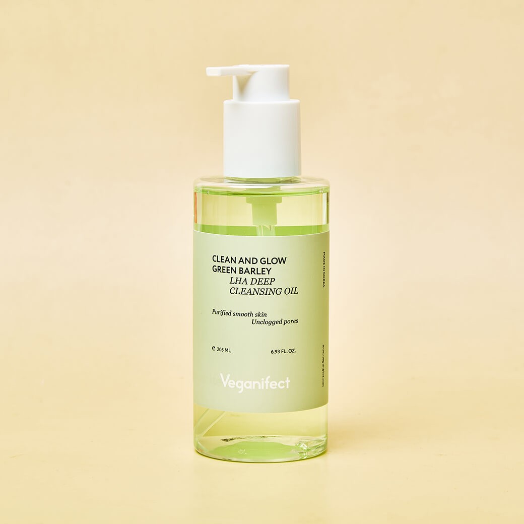 Veganifect Clean and Glow Green Barley LHA Deep Cleansing Oil 205ml