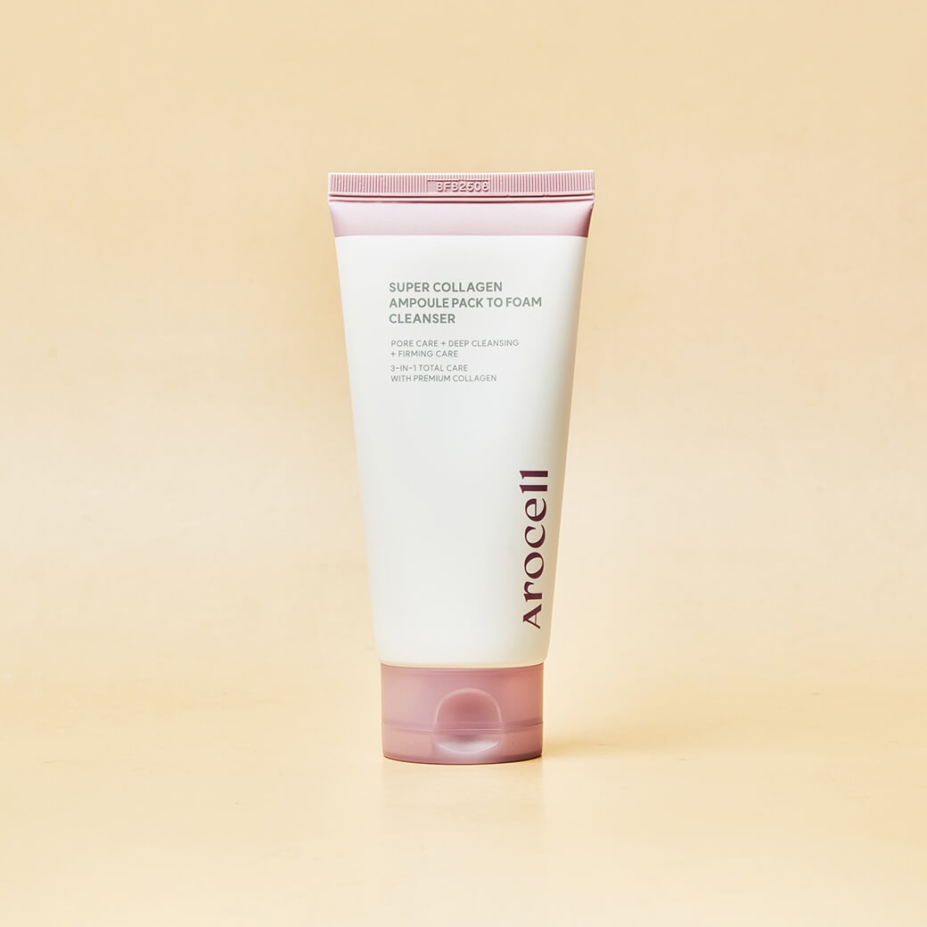 Arocell Super Collagen Ampoule Pack to Foam Cleanser 120g