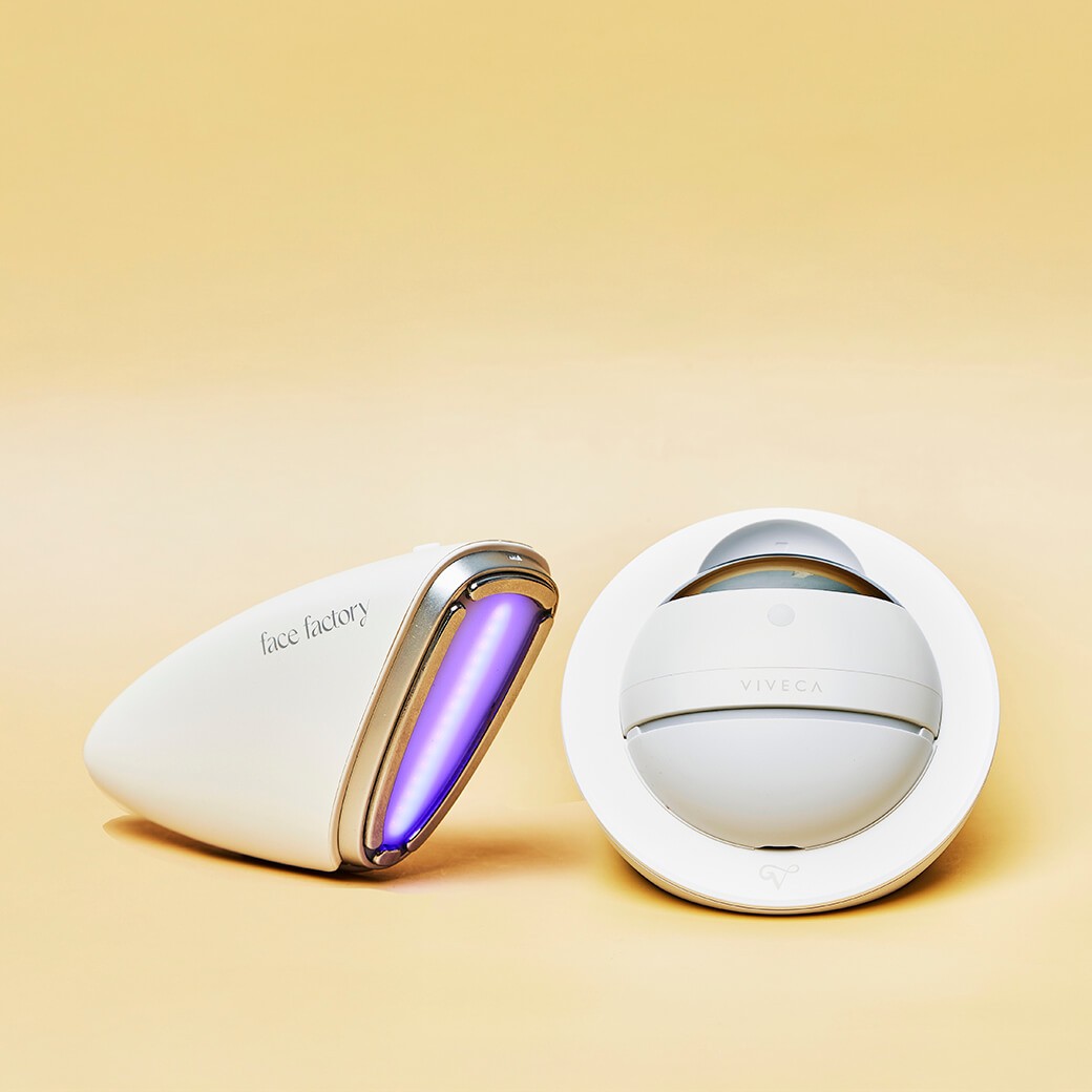 SET VIVECA Ultrasonic Silicon Cleansing Device + face factory Cell Liner