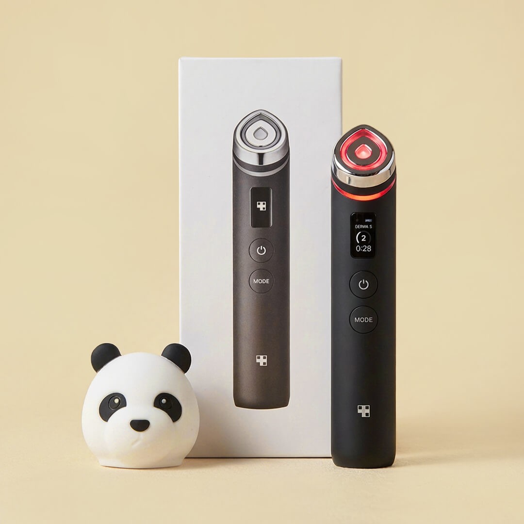 Medicube AGE-R Booster Pro Black + Head Case panda