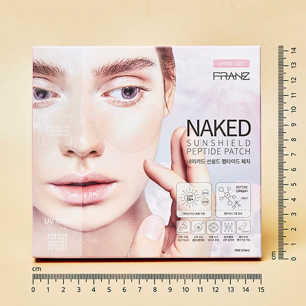 FRANZ Naked SunShield Peptide Patch 5แผ่น/กล่อง (ไซส์ใหญ่ กล่องชมพู)
