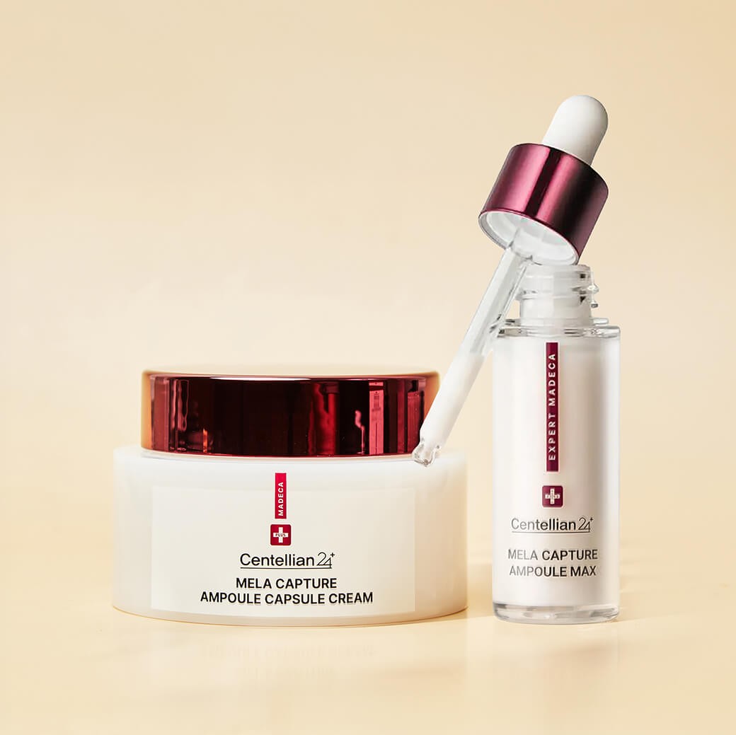 SET Centellian 24 Expert Madeca Mela Capture Ampoule Max + Madeca Mela Capture Ampoule Capsule Cream