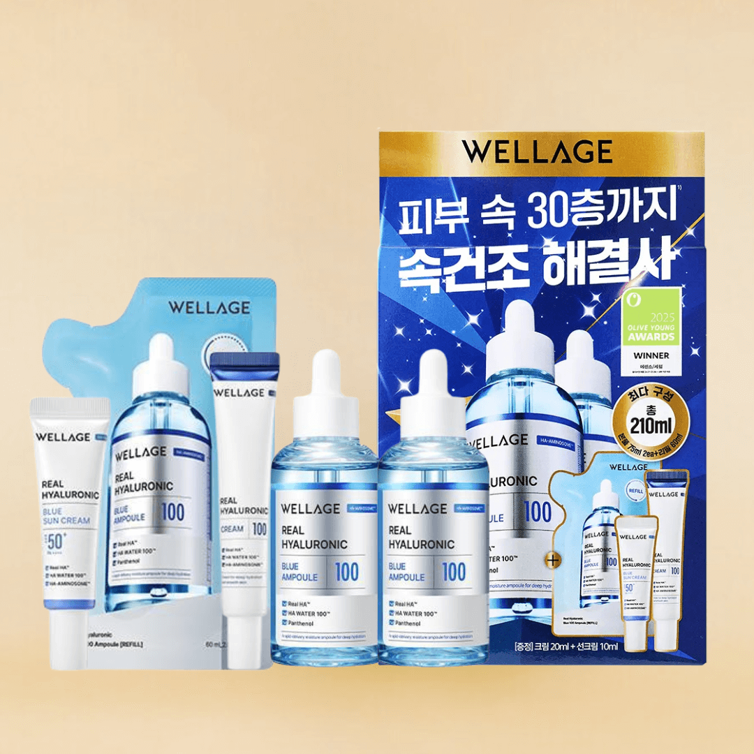 WELLAGE Real Hyaluronic Blue 100 Ampoule 75 ml