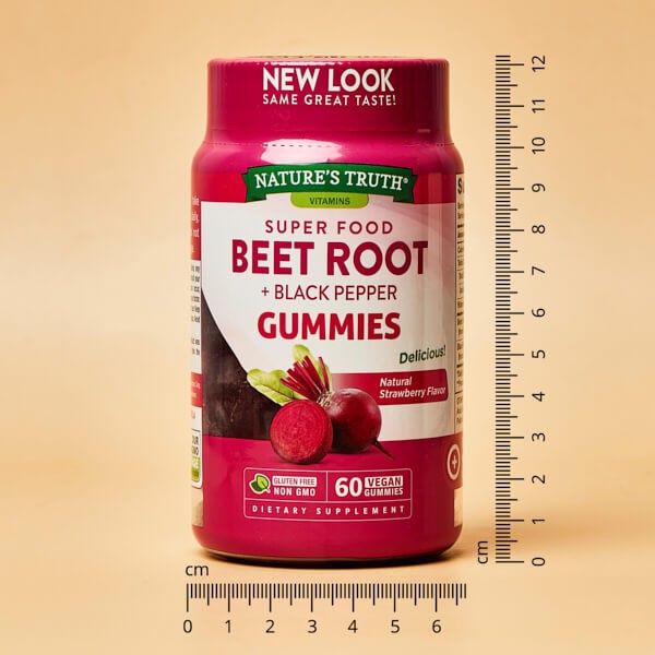 NATURE'S TRUTH Super food Beet Root + Black Pepper Gummies