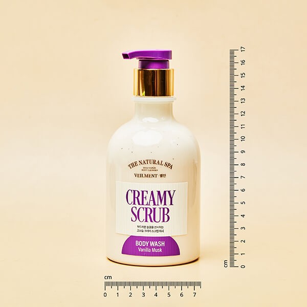 VEILMENT Natural Spa Creamy Vanilla Musk Scrub Body Cleanser 400 ml