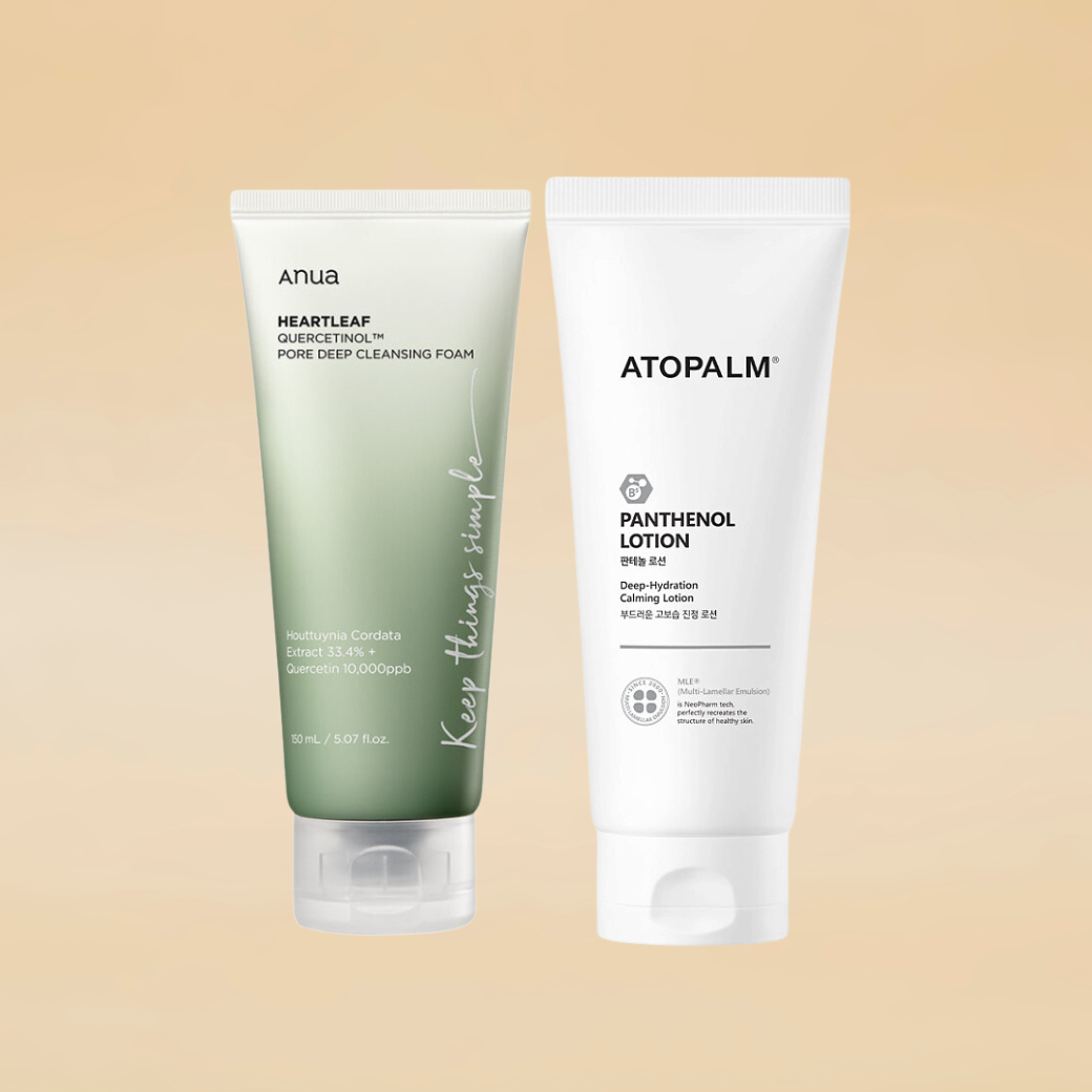 Atopalm Panthenol Lotion + Anua heartleaf Quercetinol