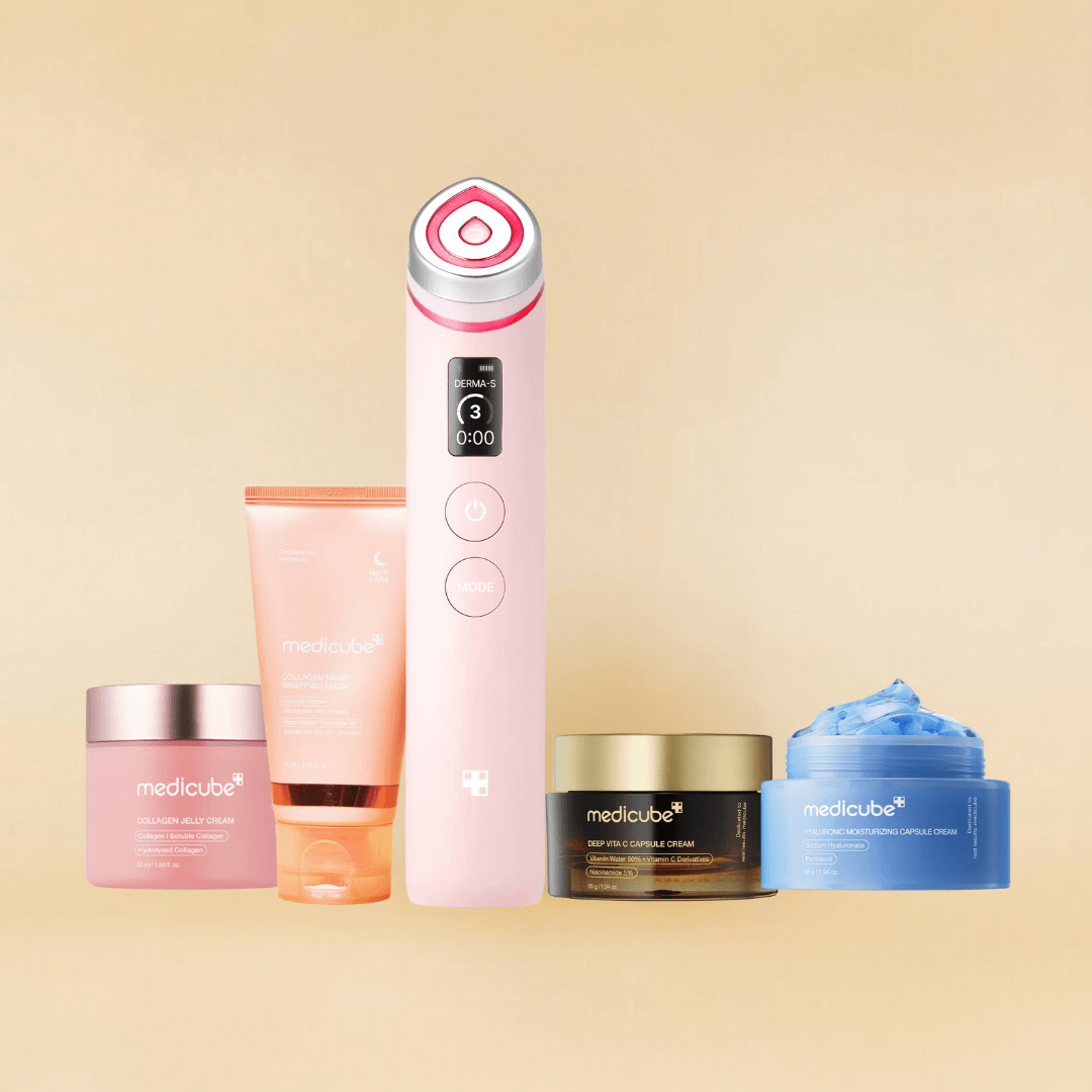 Medicube AGE-R Booster Pro (Pink) + 4 Skincare Set