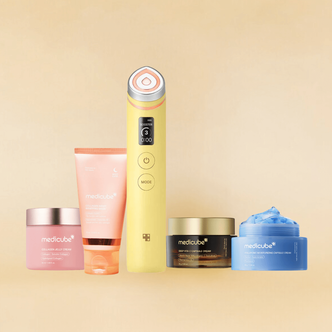 Medicube AGE-R Booster Pro (Yellow) + 4 Skincare Set