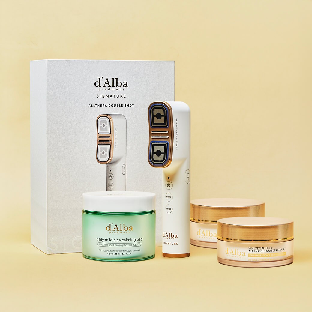 SET d’Alba Signature Allthera Double Shot + d’Alba Serum & Cream 2 + Cica Pad