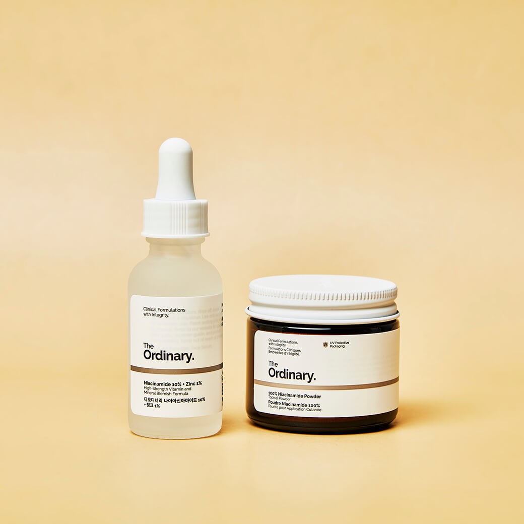 SET The Ordinary 100% Niacinamide Powder 20g + Niacinamide 10% Zinc 1% 30ml