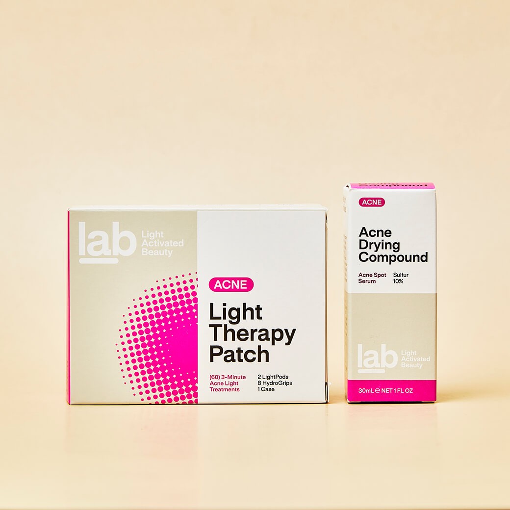 SET l.a.b Acne Light Therapy Patch 1 Pack + Acne Drying Compound 30ml