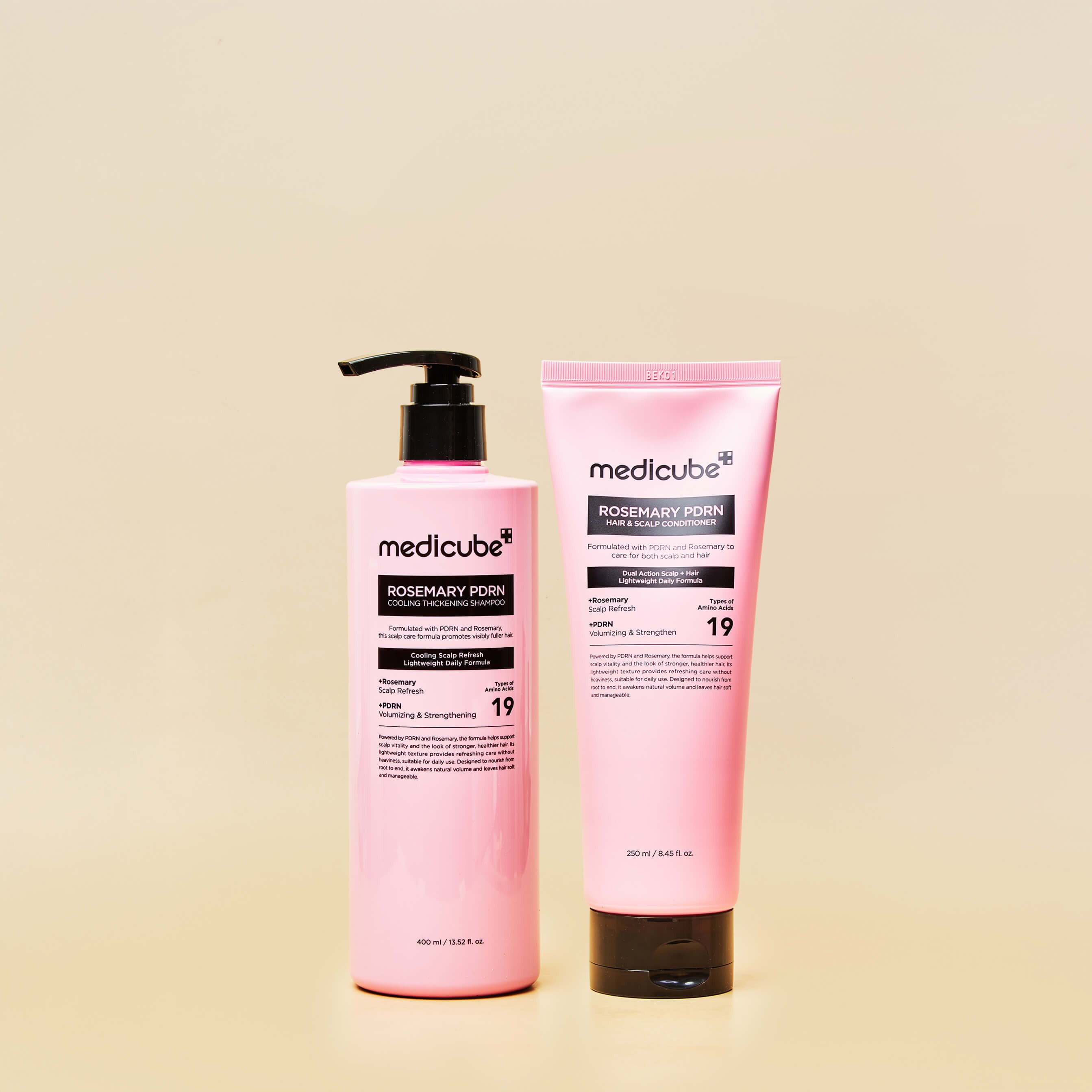SET Medicube Rosemary PDRN Cooling Thickening Shampoo + Hair & Scalp Conditioner