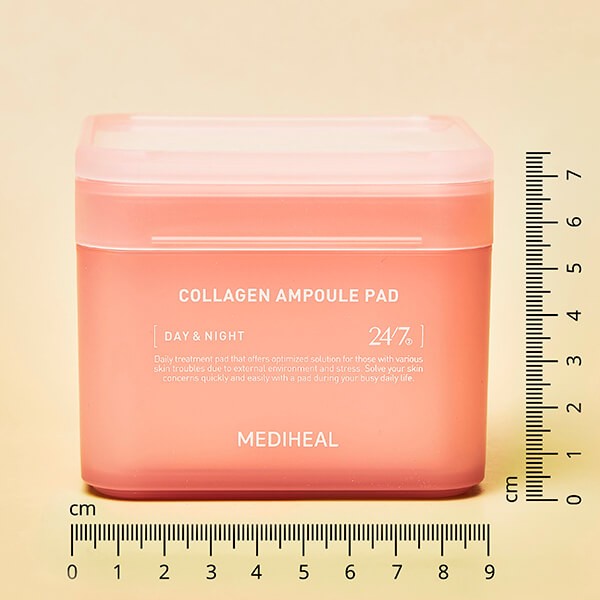 MEDIHEAL Collagen Ampoule Pad 100แผ่น/กระปุก