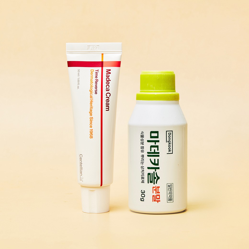 SET Dongkook Pharm Madecassol 2% Powder 30g + Centellian 24 Madeca Cream Time Reverse