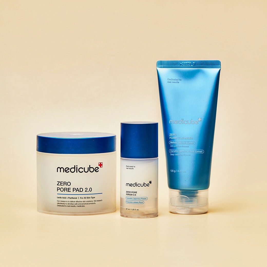 SET Medicube Zero Pore Serum 2.0 37 ml + Foam Cleanser 120g + Zero Pore Pads